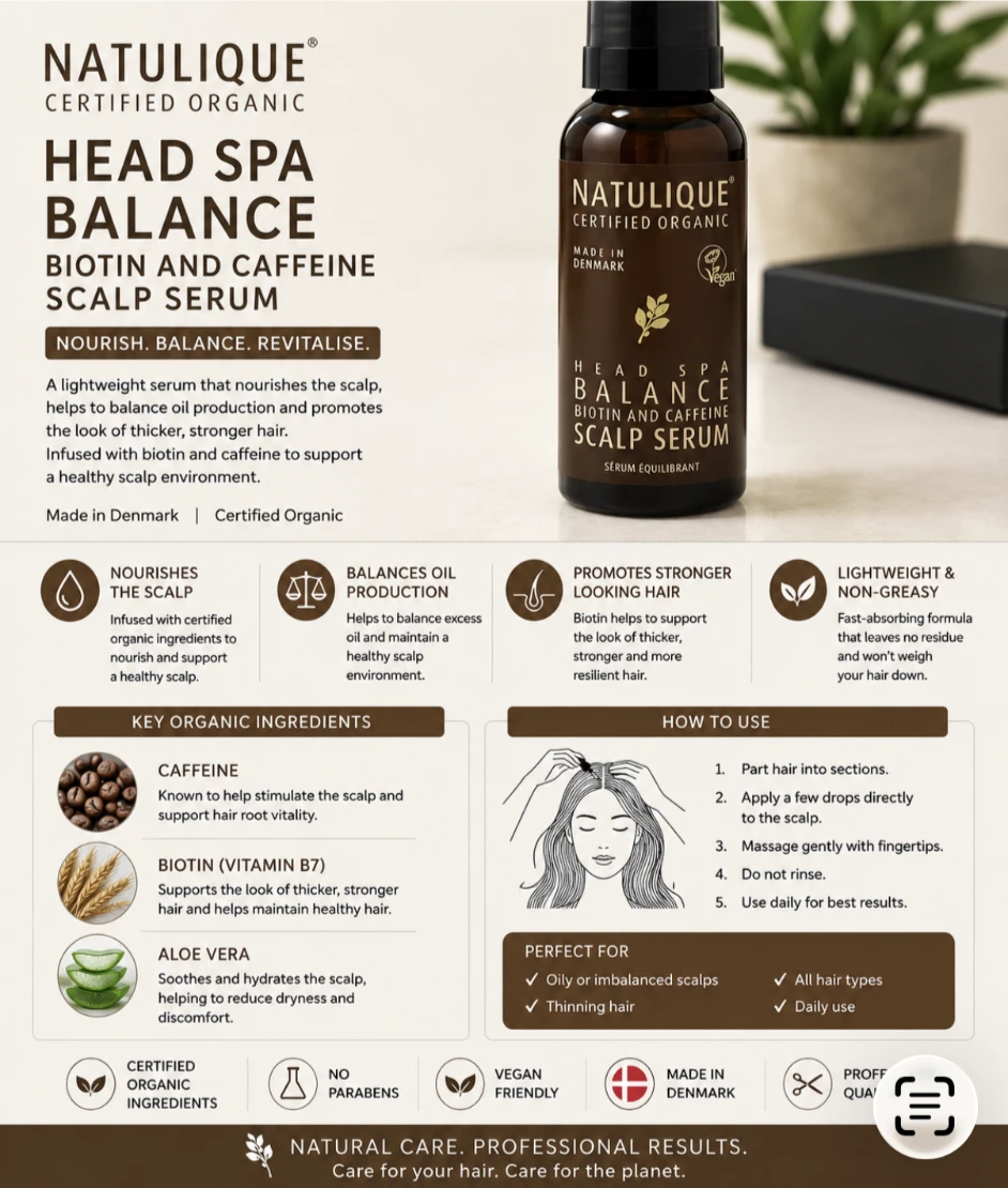 Camellia Scalp Refresh Ritual with NATULIQUE Head Spa Balance products